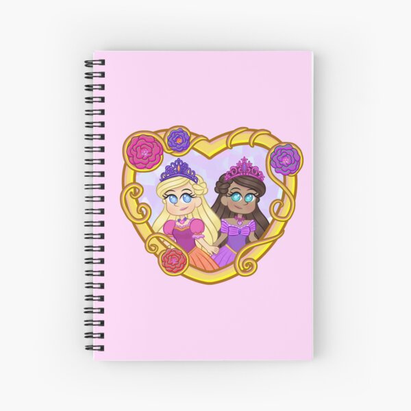 Liana and Alexa wearing ballgown in mirror (Diamond Castle) Spiral Notebook
