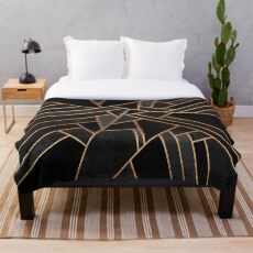 Schwarze Nacht Fleecedecke