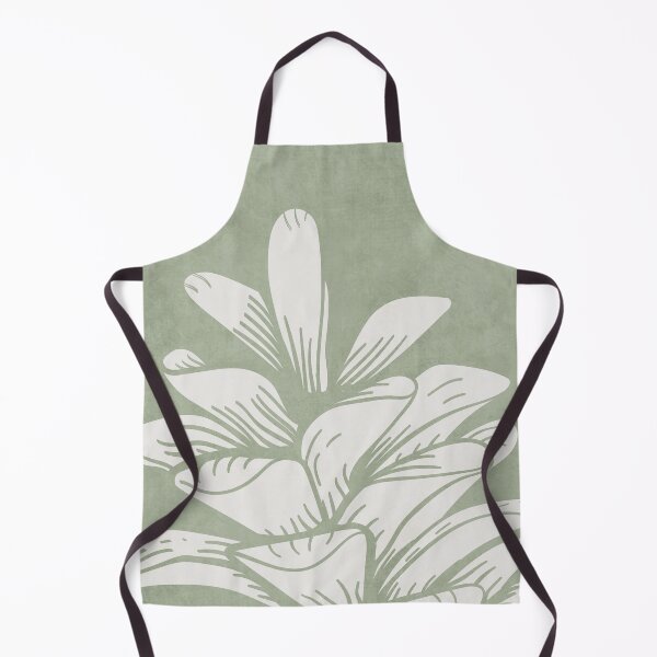 Item preview, Sage green boho pinecone detail line art designed and sold by Miss-Belle.