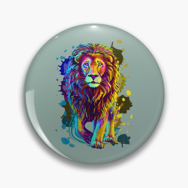 Item preview, Cool Colorful Wild Lion Stylish  Lion Graphic Design   designed and sold by DuncanKiehn.