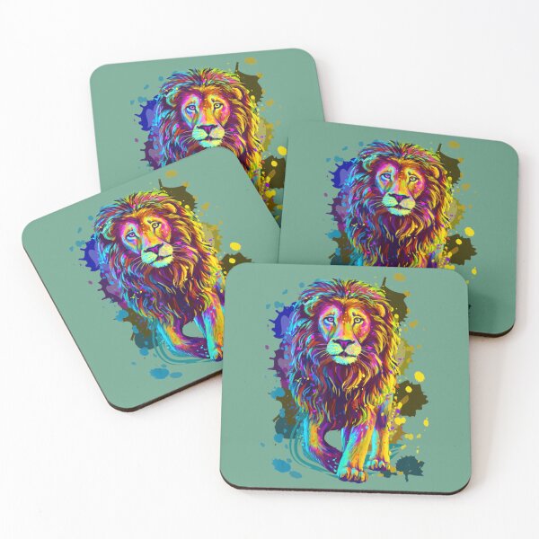 Item preview, Cool Colorful Wild Lion Stylish  Lion Graphic Design   designed and sold by DuncanKiehn.