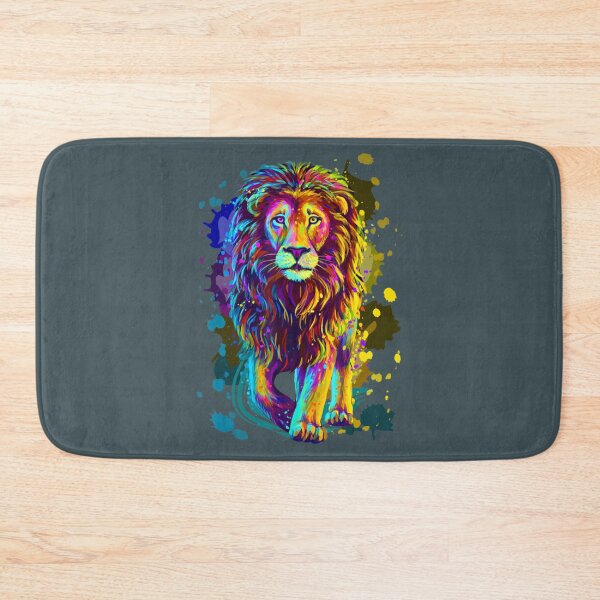 Aperçu de l'œuvre Design graphique de lion sauvage coloré cool créée et vendue par DuncanKiehn.