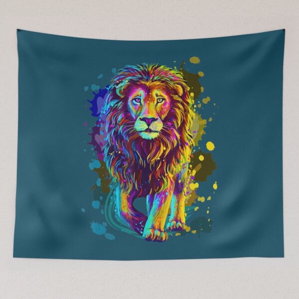 Item preview, Cool Colorful Wild Lion Stylish  Lion Graphic Design   designed and sold by DuncanKiehn.