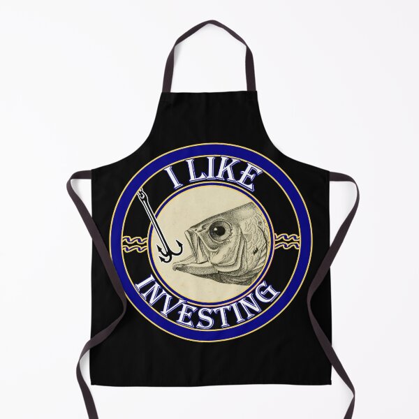 Item preview, 'I Like Investing' Old Book Hooked Fish Graphic - Funny Quotes Designs for T-shirts, stickers and other accessories. designed and sold by Ridiculam Toga.
