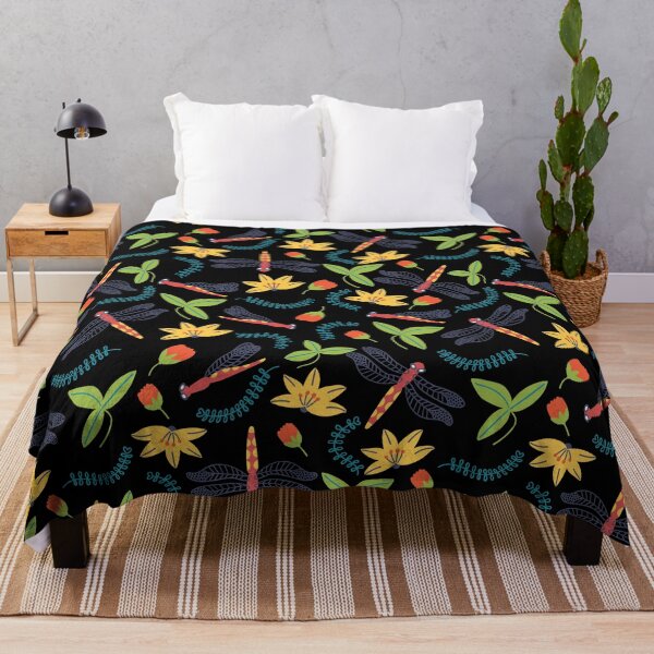 Item preview, Dragonflies, Leaves and Flowers designed and sold by deepgoa.