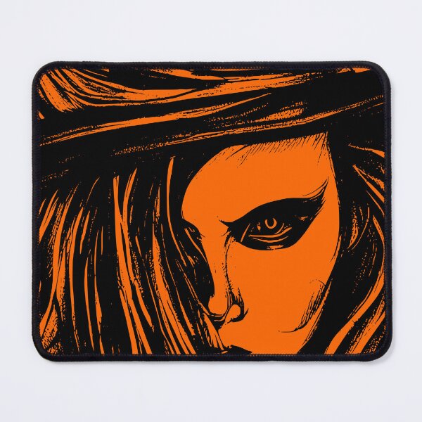 Item preview, Halloween Menacing Witch with Orange Background designed and sold by HalloweenThings.
