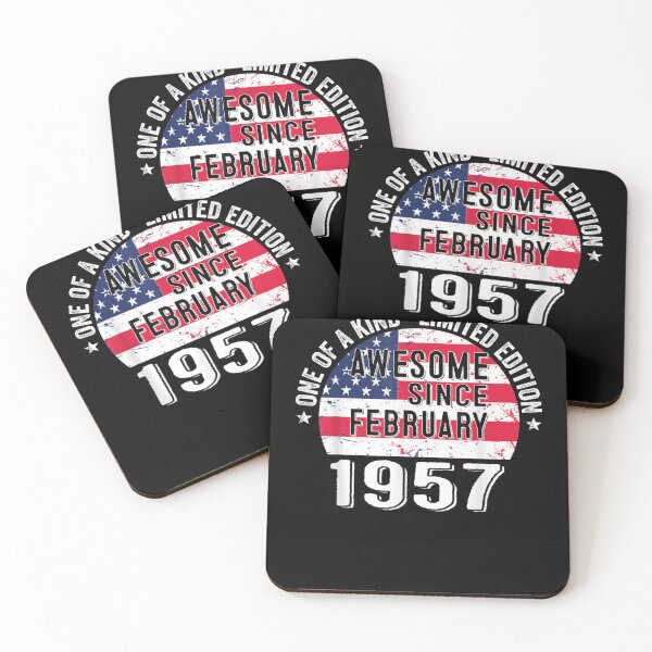 Item preview, Awesome Since February 1957 Vintage 66 Years Old Usa Flag  designed and sold by andrewbashfordb.