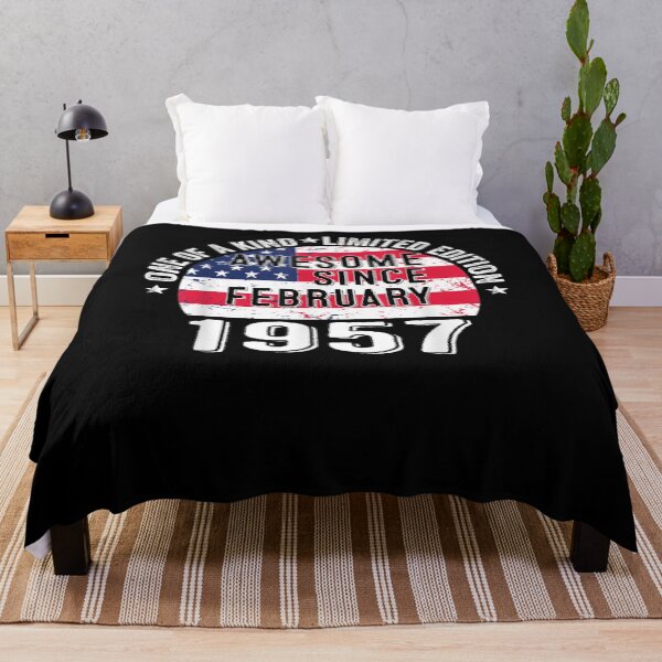 Item preview, Awesome Since February 1957 Vintage 66 Years Old Usa Flag  designed and sold by andrewbashfordb.