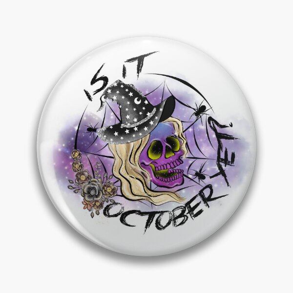 Item preview, Is It October Yet | Halloween Skeleton Witch designed and sold by GeeHanz.