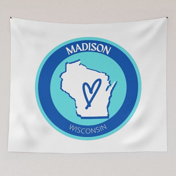 Item preview, MADISON WISCONSIN - BLUE LOVE designed and sold by jrno11.