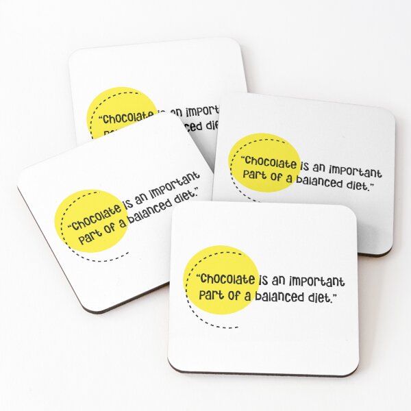 Item preview, “Chocolate is an important part of a balanced diet.”  designed and sold by urbanbuzzz.