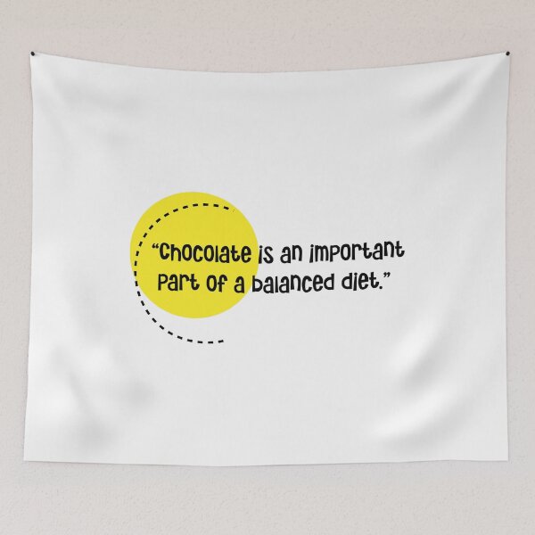 Item preview, “Chocolate is an important part of a balanced diet.”  designed and sold by urbanbuzzz.