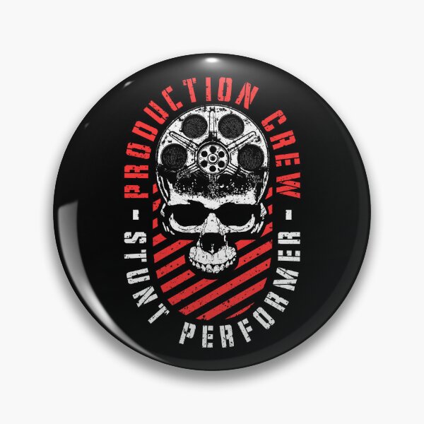 Item preview, Production Crew Stunt Performer Movie Film Halloween Skull designed and sold by GrandeDuc.