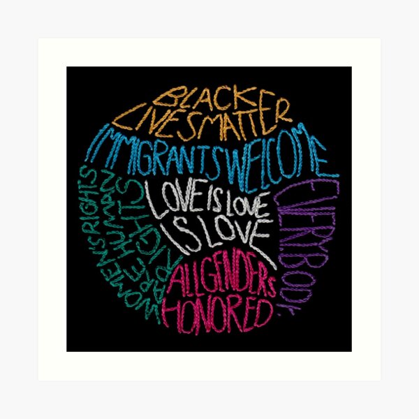 What We Believe Embroidery-based Art Art Print