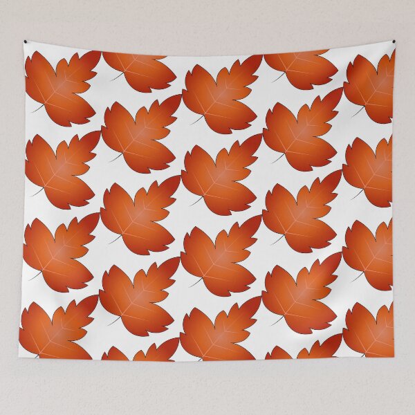 Item preview, Orange Autumn falling leaves designed and sold by Cheni-Yathri.