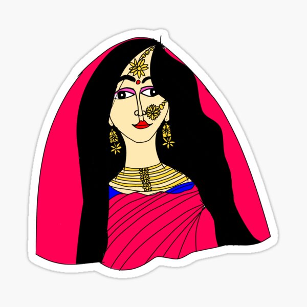 ArtStation - Bengali girl with saree.