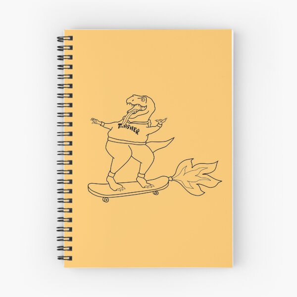 Item preview, 'Trasher' T-Rex Rocket Skateboard designed and sold by Rachel Stimpson.