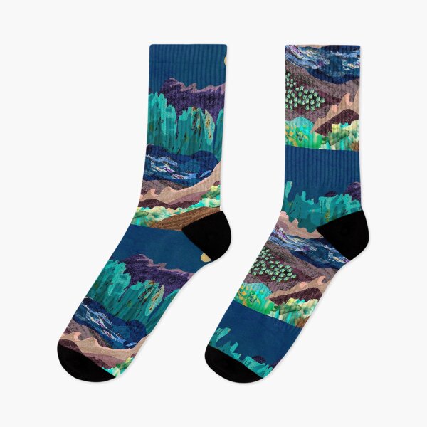Item preview, Mountains night landscape with lake.	 designed and sold by annaveres.