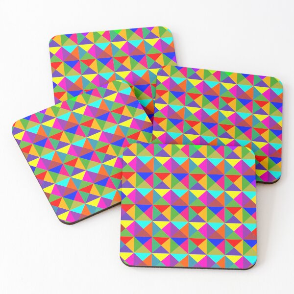 Item preview, bright colorful geometrical pattern designed and sold by pauloneill-art.
