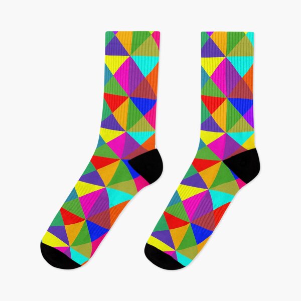 Item preview, bright colorful geometrical pattern designed and sold by pauloneill-art.