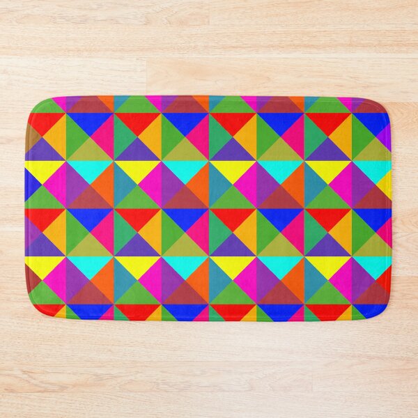Item preview, bright colorful geometrical pattern designed and sold by pauloneill-art.
