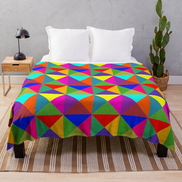 Item preview, bright colorful geometrical pattern designed and sold by pauloneill-art.