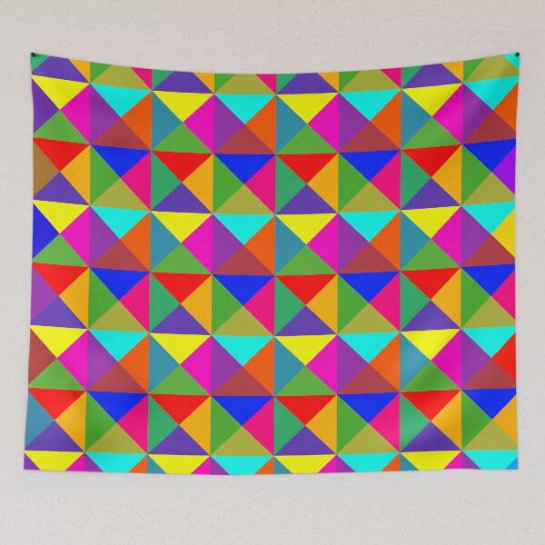 Item preview, bright colorful geometrical pattern designed and sold by pauloneill-art.