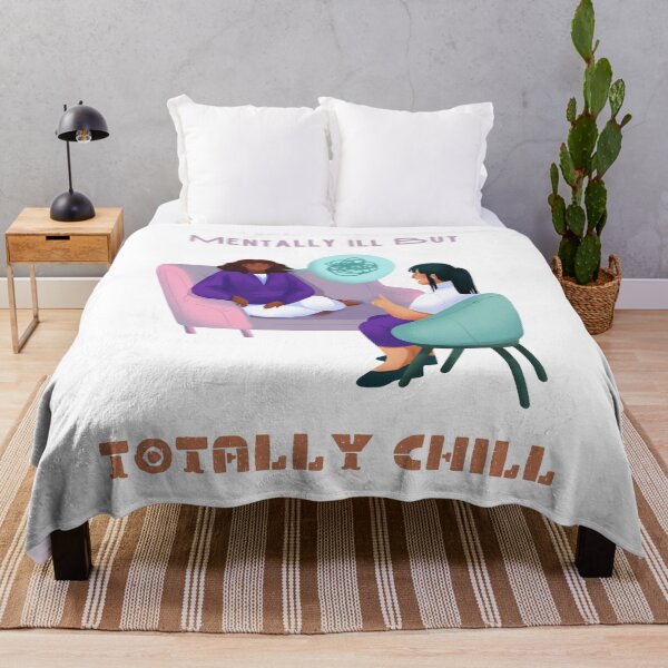 Item preview, mentally ill but totally chill designed and sold by ENIGMAT-.