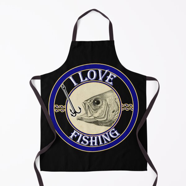 Item preview, 'I Love Fishing' Old Book Hooked Fish Graphic - Funny Quotes Designs for T-shirts, stickers and other accessories. designed and sold by Ridiculam Toga.