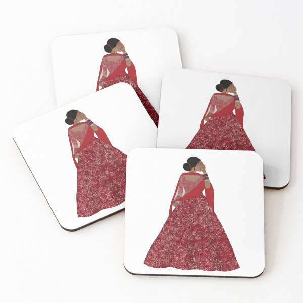 Item preview, Desi Bride in a Red Lehenga designed and sold by mahumdesigns.