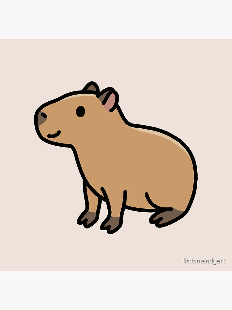 Capybara by littlemandyart