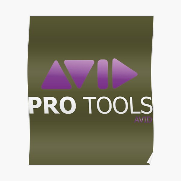 Elegant Pro Tools Logo Poster For Sale By Miketyrell Redbubble