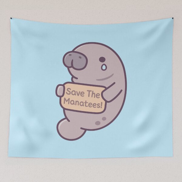 Item preview, Cute Crying Manatee Save The Manatees designed and sold by rustydoodle.