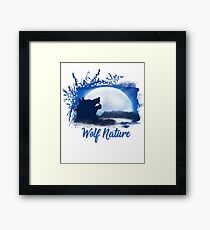 Wolf Nature Image Framed Print
