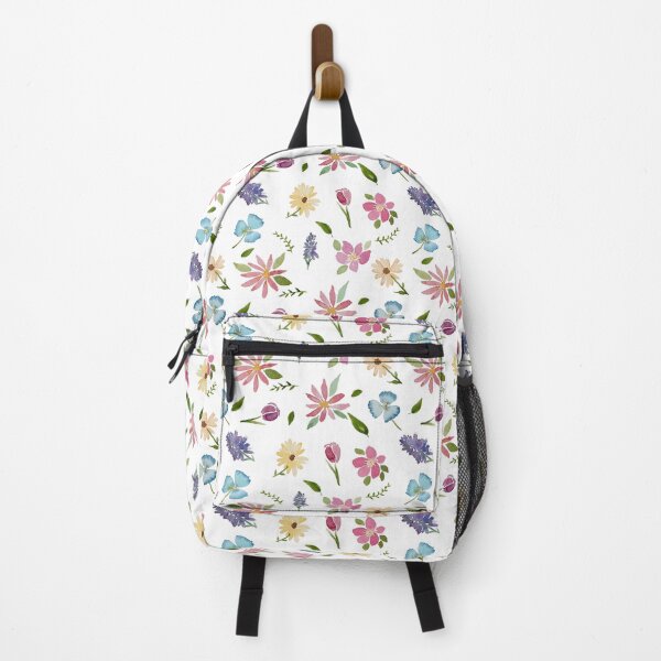Pretty Floral Watercolour Light Backpack