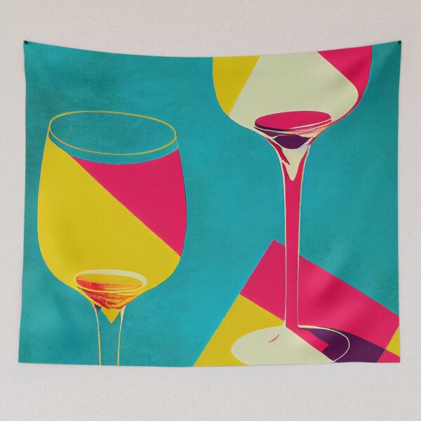 Item preview, Pop Art - Wine Glasses - #2 designed and sold by lapart.