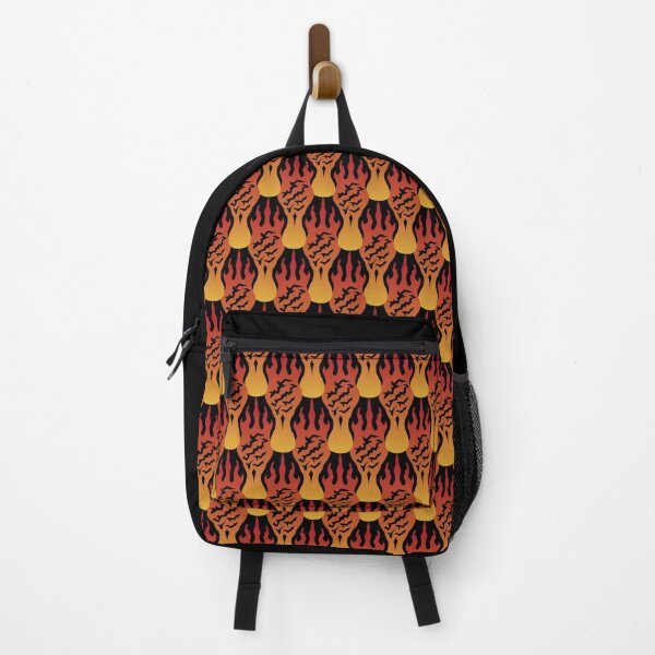 Item preview, Fiery Flames Pattern [ON BLACK] designed and sold by Daniel Bevis Design.