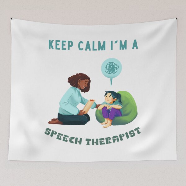 Item preview, keep calm i'm a speech therapist... designed and sold by ENIGMAT-.