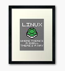 Linux - Where there's a shell, there's a way Framed Print