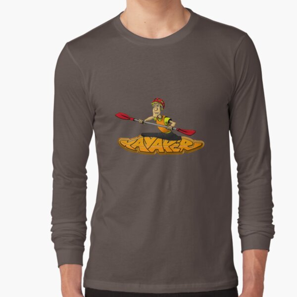Kayaker Graffiti T-shirt Long Sleeve T-Shirt
