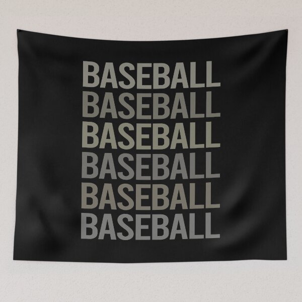 Artikelvorschau, Grauer Text-Kunst-Baseball entworfen und verkauft von StoreCalamity.