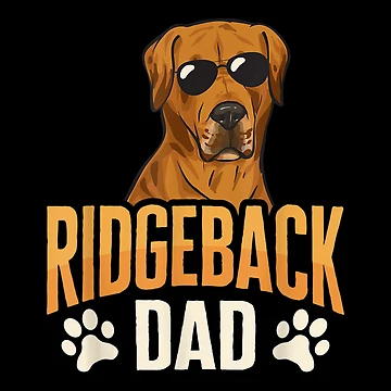Artwork thumbnail, Rhodesian Ridgeback Dad Ridgeback Dog by Axelhellquis