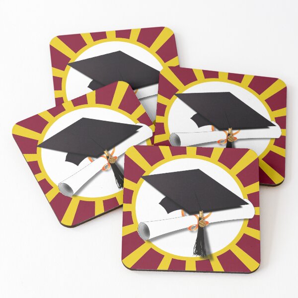Aperçu de l'œuvre Graduation des couleurs de l'école rouge et or créée et vendue par Gravityx9.