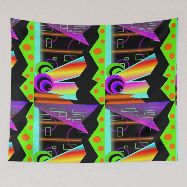Item preview, Tutti Frutti Disco Chaos neon abstract weird vibrant  designed and sold by neonmoonwaves.