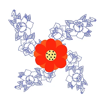 Artwork thumbnail, Rosa Rugosa,Rosa Rugosa old style, Rosa Rugosa cool,Rosa flower,Rosa Rugosa art work. by 7Royal