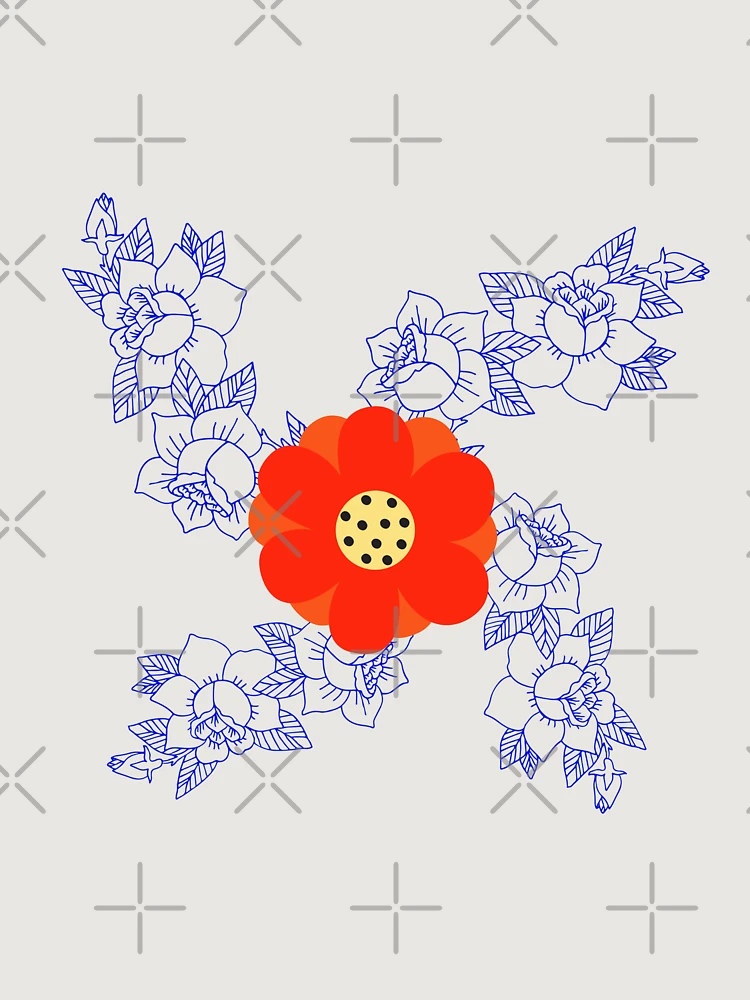 Thumbnail 6 of 6, Premium Oversized Sweatshirt, Rosa Rugosa,Rosa Rugosa old style, Rosa Rugosa cool,Rosa flower,Rosa Rugosa art work. designed and sold by 7Royal.