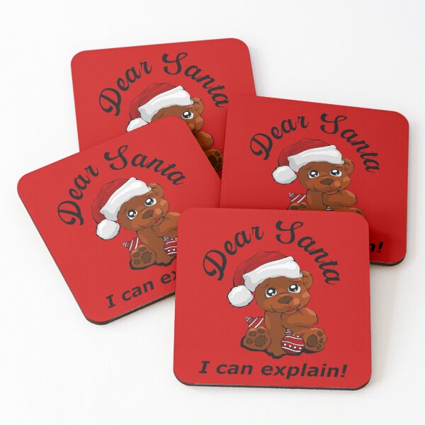 Item preview, Querido Santa, ¡puedo explicarlo! Oso de peluche designed and sold by MyThingNow.