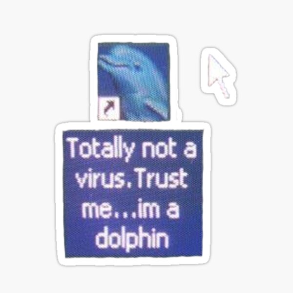 totally not a virus  Sticker