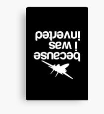 Top gun inverted Canvas Print