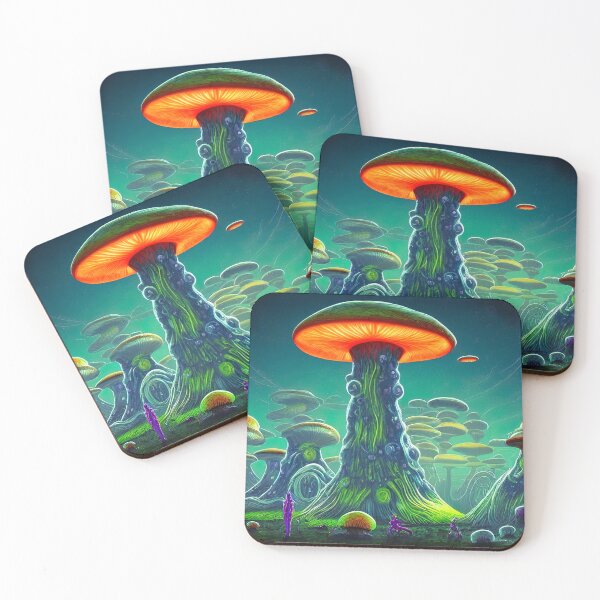 Item preview, Alien Landscape with Giant Fungi designed and sold by Stop N Shop.